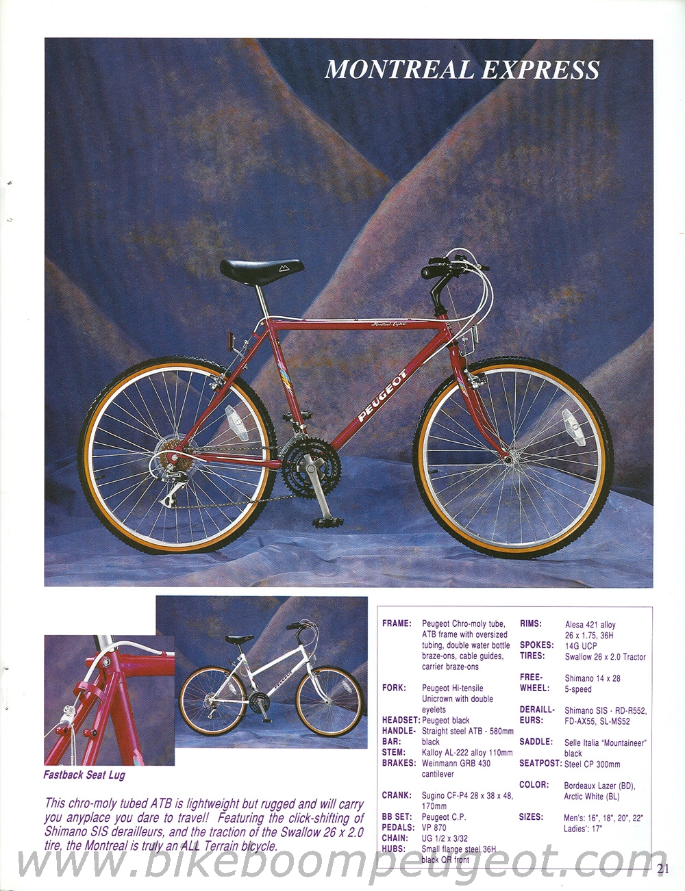 Peugeot 1989 USA Brochure